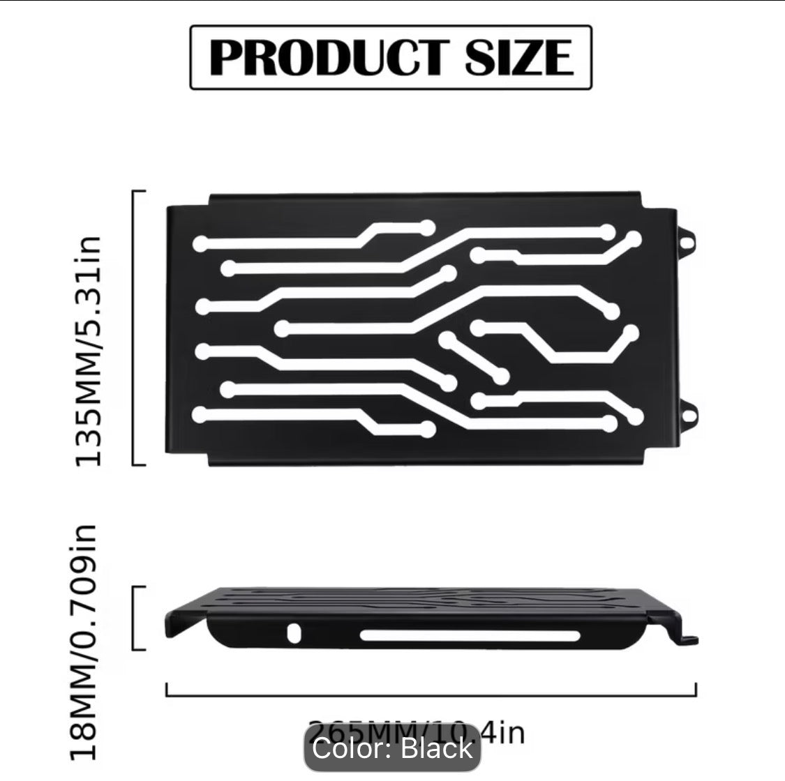 Black Aluminum Surron LBX Controller Cover